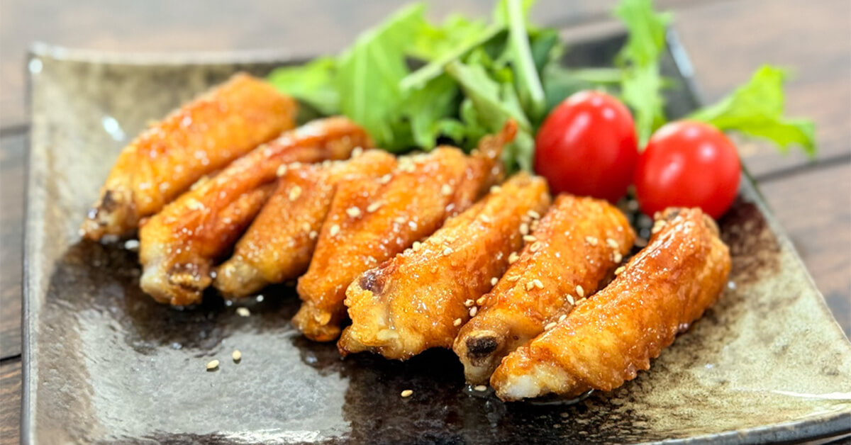 鶏手羽中の甘辛