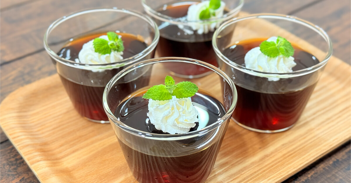
 はちみつコーヒーゼリー