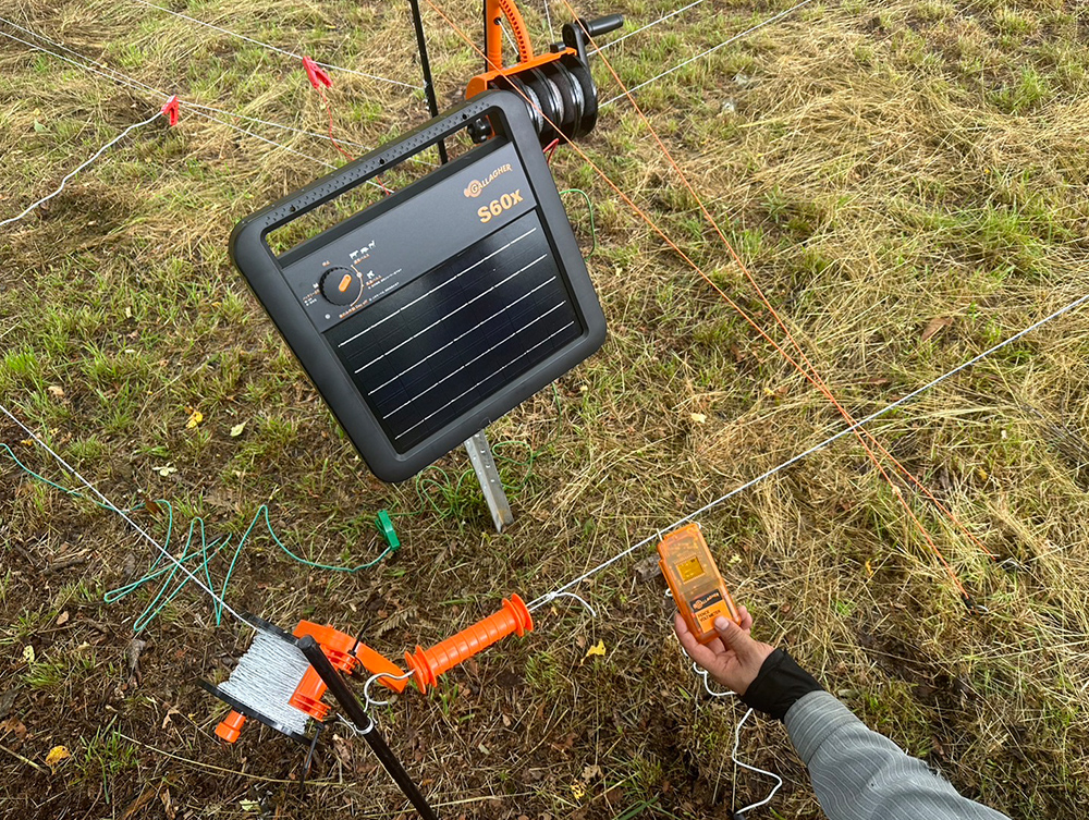 電柵の写真
