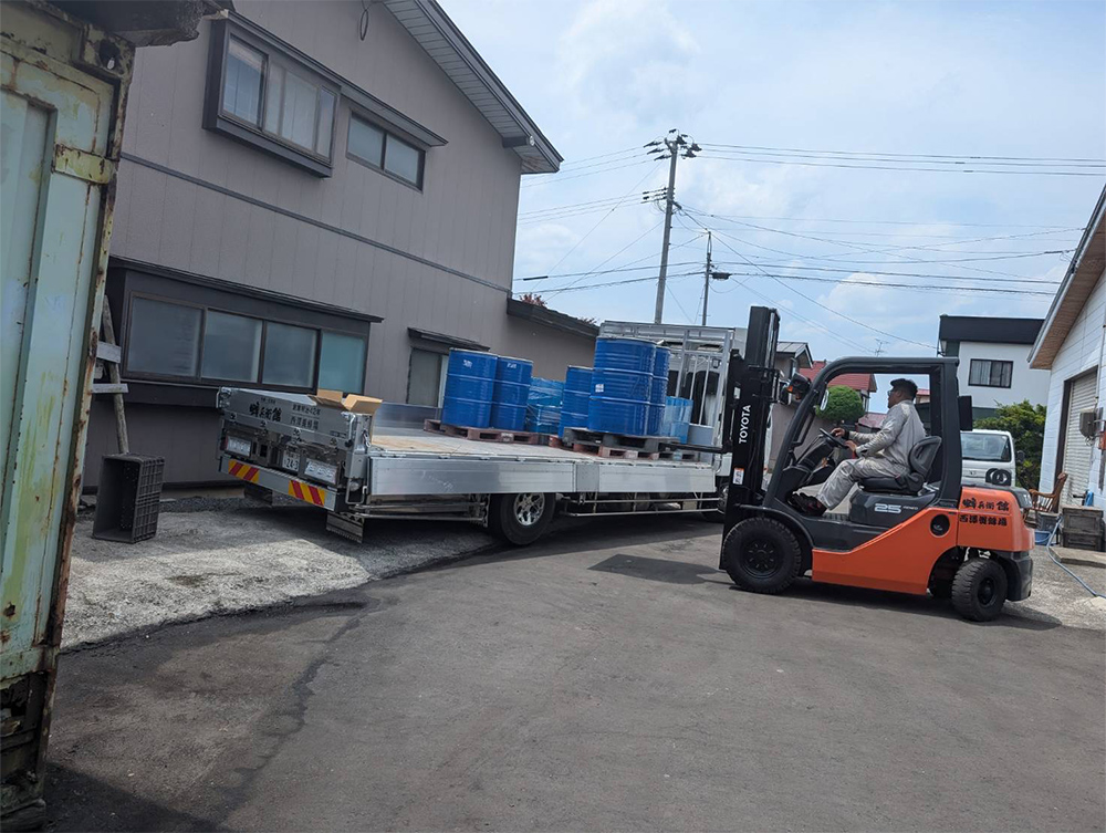コンテナ出荷準備